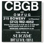 CBGBs 26-Apr-77