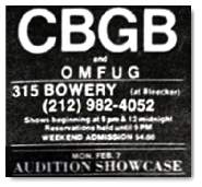 New York City,CBGB 07-Feb-77