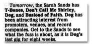 Sarah Sands 19-Jan-91