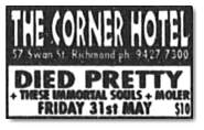 Corner Hotel 31-May-96